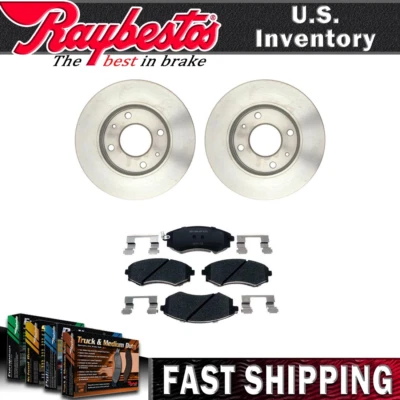 Kit de herrajes de rotores de freno delanteros y pastillas de freno metálicas para Hyundai Sonata 2001 Foto 1 de 4