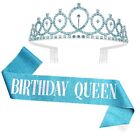 Birthday Crownbirthday Queen Sash & Rhinestone Tiara Kit For Women Girlstiara...