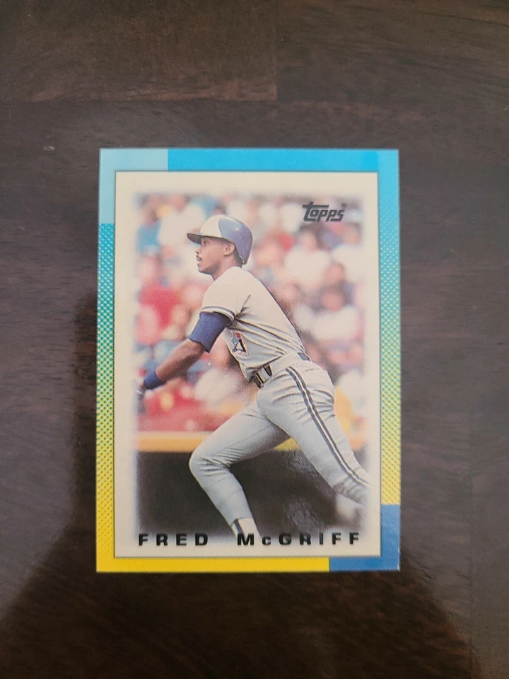1990 Topps League Leaders Mini Fred McGriff #43 Toronto Blue Jays - Image 1 of 1