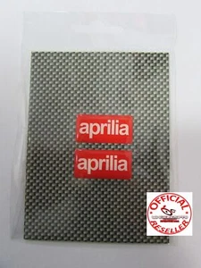 2 ADESIVI APRILIA 3D RESINATI 36X18 MM COPPIA STICKERS DECALCO ADESIVO - Imagen 1 de 7