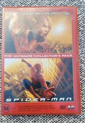 Colección de películas Spider-Man 1 + 2 - DVD - Región 4 AUS - Envío gratuito Foto 1 de 2