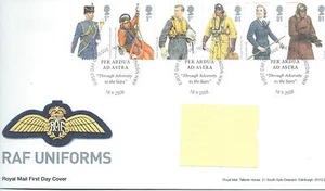 GB - FIRST DAY COVER - FDC - COMMEMS -2008- RAF UNIFORMS - Pmk HENDON, LONDON - Picture 1 of 1
