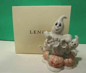 LENOX SCARY GHOSTS Halloween sculpture Ghost pumpkin -- NEW in BOX - Picture 1 of 8