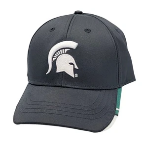 Michigan State Spartans NCAA Signatures Black Structured Strapback Hat Cap NEW  - Picture 1 of 6