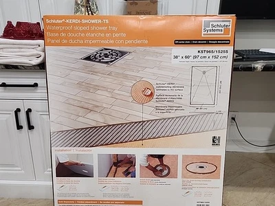 Plato de ducha inclinado prefabricado Schluter Kerdi - Impermeable, listo para azulejar ¡NUEVO! Foto 1 de 4