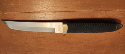 Vintage Cold Steel tanto knife made in Japan w/ original leather sheath - Image 1 of 4