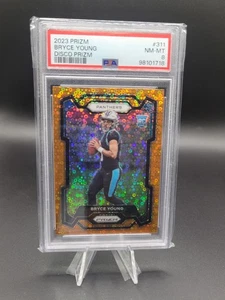 Bryce Young 2023 Panini - Prizm Football #311 Orange Disco Prizm RC PSA 8 - Imagen 1 de 2