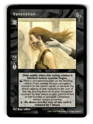 2001 Vampire Final Nights Trading card Game Venenation C - Image 1 of 4