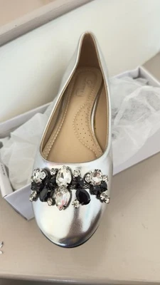 Ballerina Donna Argento 38 Con Pietre. - Immagine 1 di 4