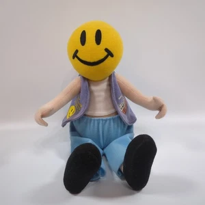 V 90s - 2000 Walmart Smiley Man Peluche Negozio Esclusivo Dipendente Incento Raro - Foto 1 di 9