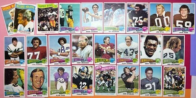 1975 Topps Football Near Set 497/528, EX Overall Cond., Swann, Pearson, Theisman - Image 1 of 4