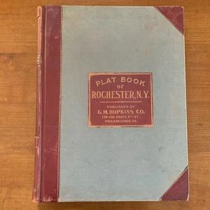 1926 Plat Buch der Stadt Rochester New York. Near Fine. - Bild 1 von 13