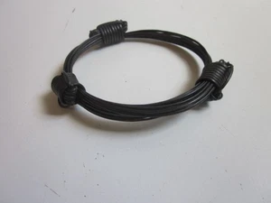 VINTAGE HANDGEFERTIGTER GEDREHTER DRAHT KORDEL SCHWARZER ARMREIF ARMBAND - Bild 1 von 3