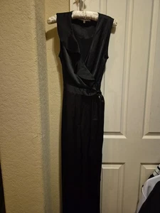 Mono satinado efecto envolvente Diane von Furstenberg con piernas anchas talla 6 - Imagen 1 de 11