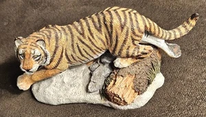 Tigre siberiano 1987 Franklin Mint Wildlife Preservation Trust ~ Colección de esculturas - Imagen 1 de 6