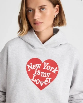 NWT Alexa Chung for Madewell New York Is My Lover Hoodie Sweatshirt M $138 - Image 1 of 4