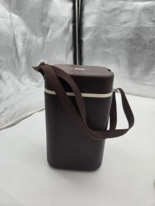 Vintage Zojirushi BrownJapanese Thermos Container Lunch Box Bento LPE-20 Japan E - Picture 1 of 15