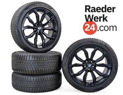 Original BMW X3 G01 X4 G02 Winterräder 20 Zoll RDCi Runflat Y695 Y-Speiche 695 - Bild 1 von 4