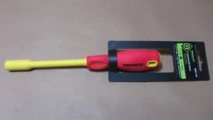 Nuevo Destornillador de Tuerca Aislada Greenlee 11/32" 5" Vástago # 0257-14I, 1000 Voltios - Imagen 1 de 7