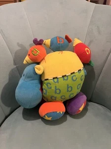 Vintage Mothercare Sensory Activity Hippo Soft Plush Toy ABC 123 Educational - Picture 1 of 14