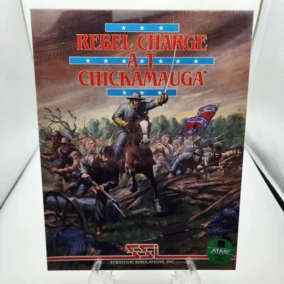 Rebel Charge at Chickamauga Atari 400/800/XL/XE 1987 SSI BRAND NEW SEALED - Image 1 of 4