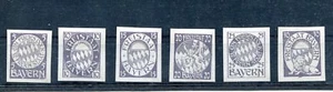 GERMANY BAVARIA FREISTAAT BAYERN LOVELY SET OF PROOFS IN COLOUR GREY MNG HINGED - Picture 1 of 1