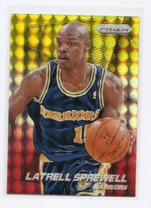 2014-15 Panini Prizm Latrell Sprewell gelb rot Mosaik Prizm Einsatzkarte - Bild 1 von 2