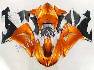Fit for 06 07 ZX10R Burnt Orange Black ABS Injection Bodywork Fairing Kit - Picture 1 of 6