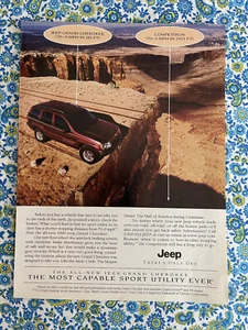1999 Jeep Grand Cherokee Mountain Edge Featured In This 1998 Print Ad - Picture 1 of 7