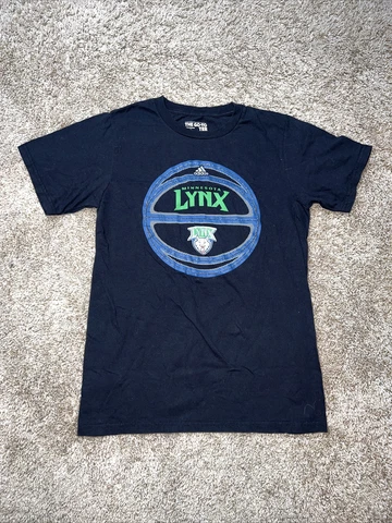 Nike Mens Small  Minnesota Lynx The Go To Tee Black Cotton Short Sleeve Cover