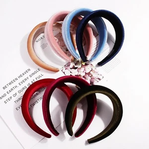 Fashion Women Padded Velvet Headband Hoop Hairband Hair Accessories Headpiece - Bild 1 von 17