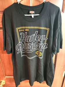Harley Davidson T Shirt 20-21 Black Men's Extra Large XL BOSWELLS Nashville TN - Picture 1 of 6