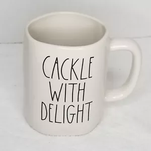 Rae Dunn “Cackle With Delight” LL Two Sided Mug Halloween Witches Hat - Picture 1 of 7