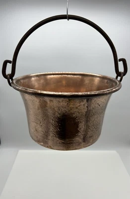 Chaudron en Cuivre & Fer Forgé signé  GOARDÈRE (Superbe objet de décoration) - Photo 1/4