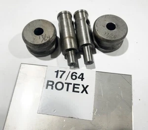 Juego de punzonado y troqueles torreta Rotex - 17/64" - Imagen 1 de 1