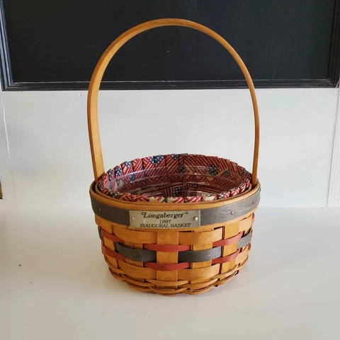 1997 Inaugural Longaberger Small Circle Basket Cover