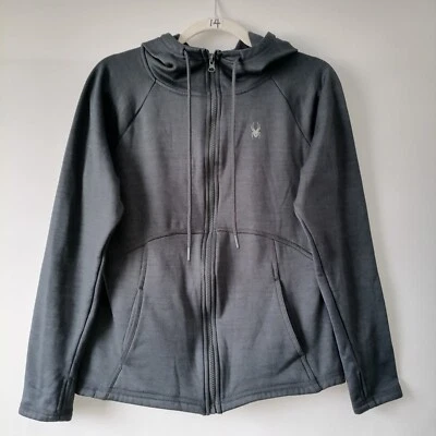 Spyder Active Tear Away Niños Gris Manga Larga Exterior Cremallera Completa Sudadera con Capucha Mediana Foto 1 de 4