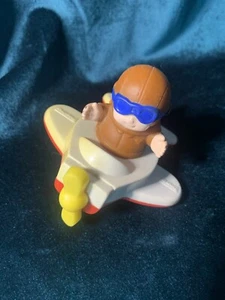 McDonalds Happy Meal Fisher Price 1996 Little People Plane and Pilot plastic - Picture 1 of 3