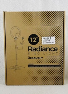 NEW In Box GearLight 12" LED Radiance Ring Light Stand Phone Holder Selfie Adjus - Picture 1 of 5