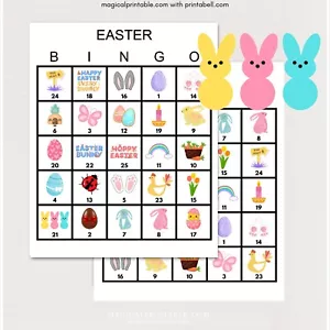 Print Yourself - PDF File - Printable Happy Easter Bingo Cards BS701 KK - Picture 1 of 1