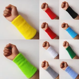 SPORTS Armband Schutz Weiche Baumwolle Handgelenk Bandage Wrap Gym Tennis $ - Picture 1 of 20