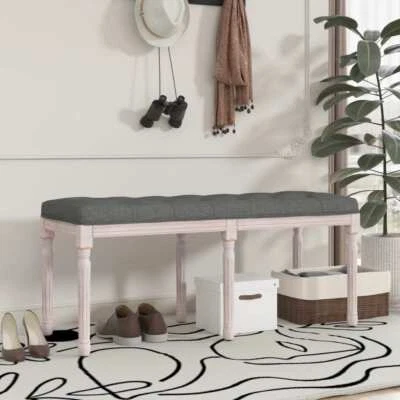 NNEVL Bench Dark Grey 110x40x49 cm Fabric - Image 1 of 4