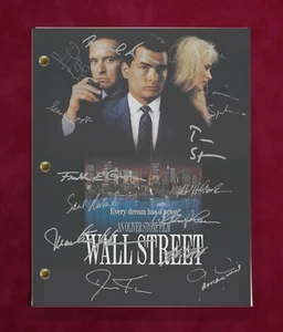 Wall Street Complete Movie Script With Reproduction Signatures - Picture 1 of 5