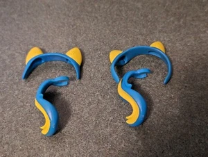 my little pony Reitpuppe Minis Zubehör 2 Sets Ohrenschwänze blau gelb - Bild 1 von 3