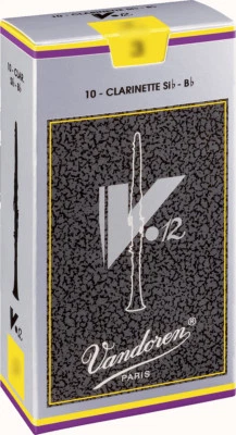 Anche de Clarinette Sib / Bb Vandoren V12 toutes forces - boite de 10 anches