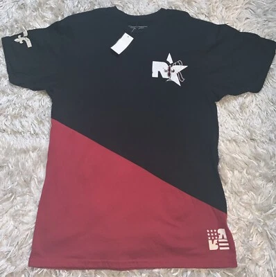 Rock Revival Men's Black Red Graphic Logo Short Sleeve Tee Shirt Size XL New - Image 1 of 4