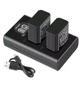 NEEWER 2-Pack NP-FW50 Sony Replacement Battery Charger Set - Picture 1 of 11