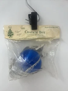 VTG The Cracker Box Beaded Satin Christmas Ornament Craft Kit Silent Night NOS - Picture 1 of 6