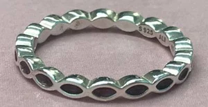 PANDORA | INTUITION PURPLE ENAMEL TWIST RING ✪NEW✪ 190884EN21 RARE RETIRED 925 - Picture 1 of 8
