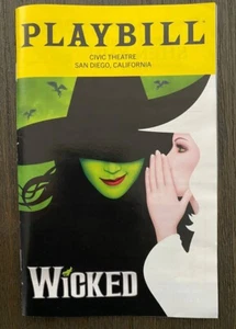 Faltblatt Playbill WICKED das Musical, San Diego 2025 - Bild 1 von 3